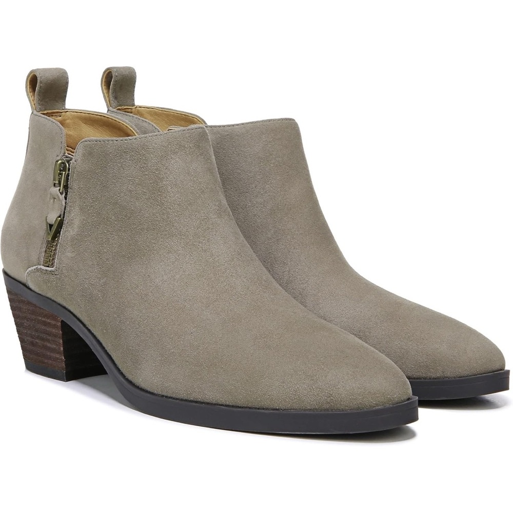 NWOB $169 Waterproof Vionic Cecily Suede Bootie - Stone - - Picture 5 of 13